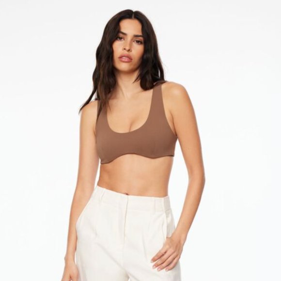 Dynamite Alena Micro Top in Brown Size Small - Sold Out ONLINE + IN-STORE - Picture 2 of 2